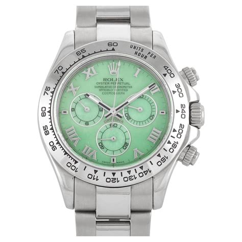 rolex daytona mint green|green rolex daytona for sale.